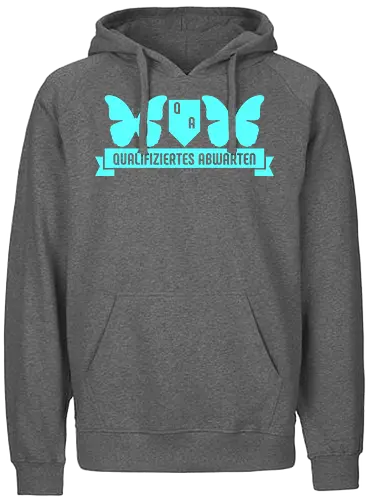 Qualifiziertes Abwarten - Fairtrade Hoodie