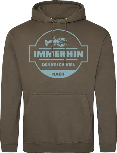 Immerhin denke ich viel nach