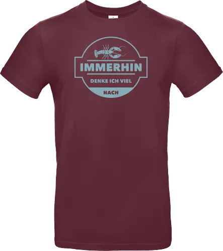 Immerhin denke ich viel nach