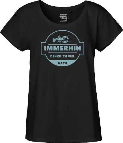 Immerhin denke ich viel nach
