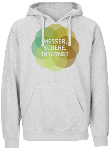 Messer Schere Internet - Fairtrade Hoodie