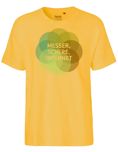 Messer Schere Internet - Fairtrade T-Shirt