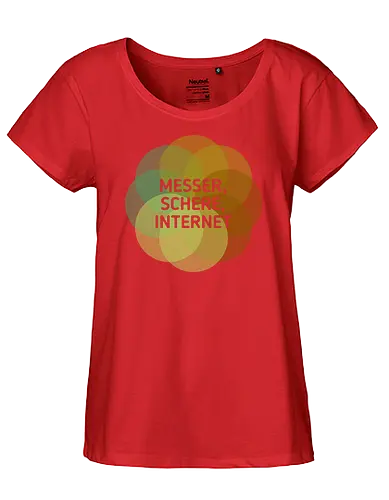 Messer Schere Internet - Fairtrade Girl Shirt