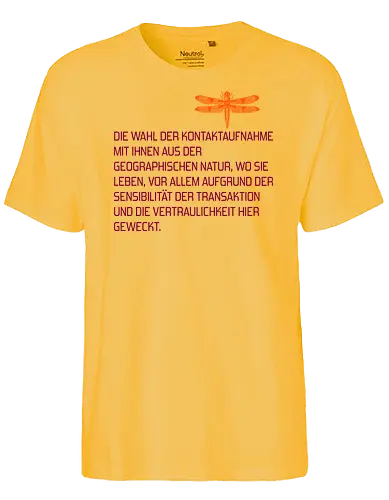 Die Wahl der Kontaktaufnahme mit Ihnen - Fairtrade T-Shirt