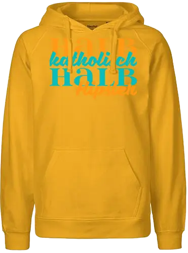 Halb katholisch, halb Hipster - Fairtrade Hoodie