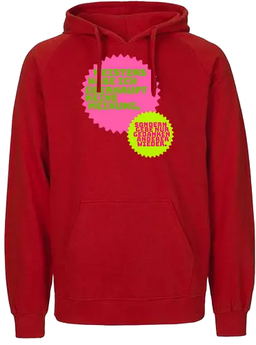 Meistens habe ich keine Meinung - Fairtrade Hoodie