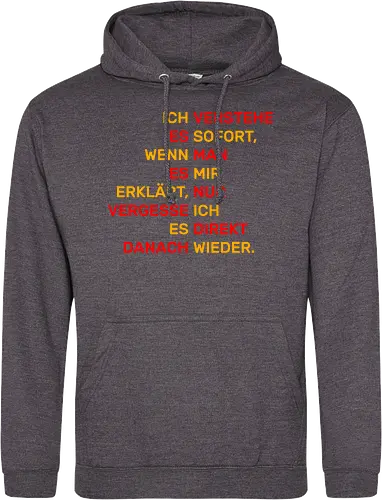 Ich verstehe es sofort