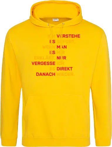 Ich verstehe es sofort