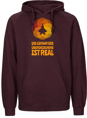 Die Gefahr des Überdesignens ist real - Fairtrade Hoodie