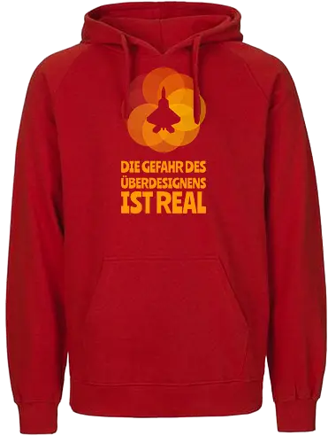 Die Gefahr des Überdesignens ist real - Fairtrade Hoodie