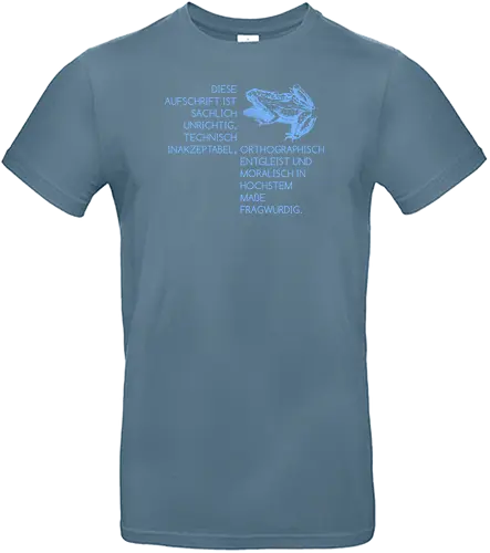 Diese Aufschrift ist sachlich unrichtig - Standard T-Shirt
