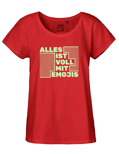 Alles ist voll mit Emojis - Fairtrade Girl Shirt