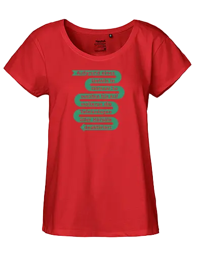 Aufgrund eines Unfalls in Hörsaal 5e - Fairtrade Girl Shirt