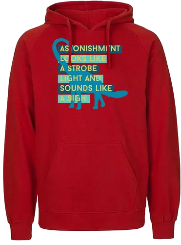 Astonishment looks like a strobe - Fairtrade Hoodie