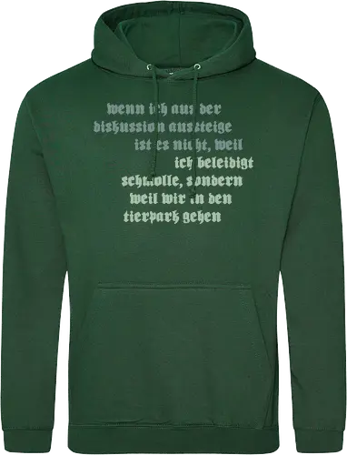 Wenn ich aus der Diskussion aussteige