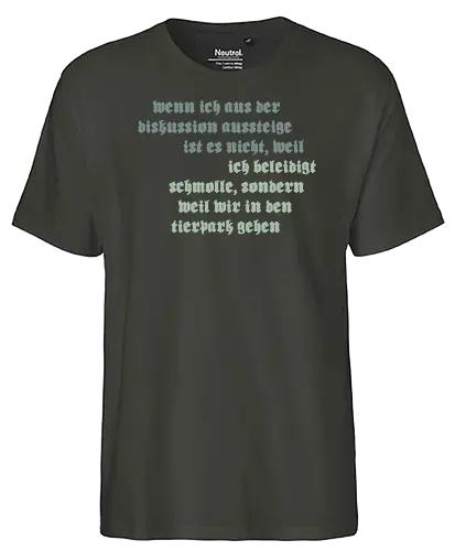 Wenn ich aus der Diskussion aussteige - Fairtrade T-Shirt