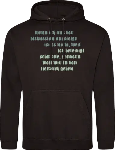 Wenn ich aus der Diskussion aussteige