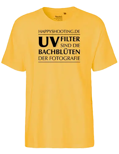 UV-Bachblüten (Black) - Happy Shooting, Bachblüten - Fairtrade T-Shirt