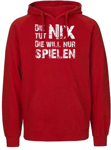 Die-Tut-Nix (White) - Happy Shooting - Fairtrade Hoodie