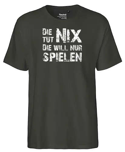 Die-Tut-Nix (White) - Happy Shooting - Fairtrade T-Shirt