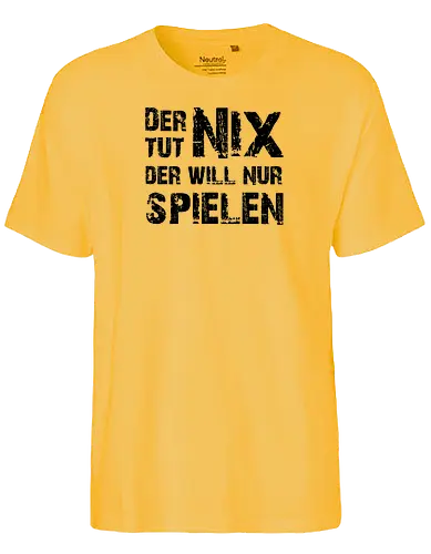 Der-Tut-Nix - Happy Shooting, Der tut nix, der will nur spielen - Fairtrade T-Shirt