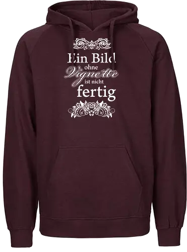 Vignette (White) - Happy Shooting, ein bild ohne vignette, vignette - Fairtrade Hoodie