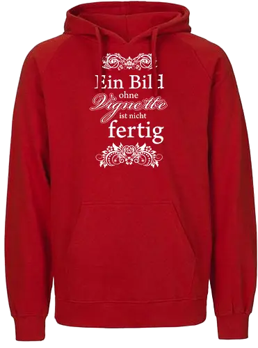 Vignette (White) - Happy Shooting, ein bild ohne vignette, vignette - Fairtrade Hoodie