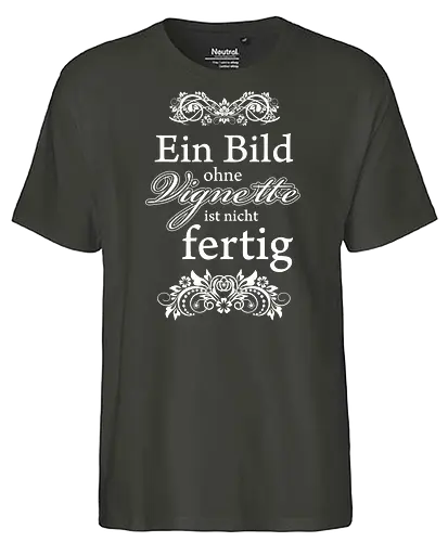 Vignette (White) - Happy Shooting, ein bild ohne vignette, vignette - Fairtrade T-Shirt