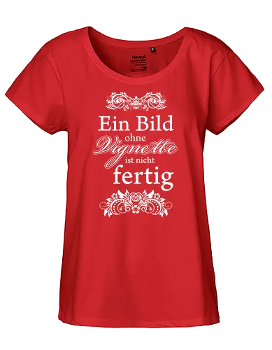 Vignette (White) - Happy Shooting, ein bild ohne vignette, vignette - Fairtrade Girl Shirt