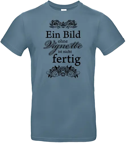 Vignette (Black) - Happy Shooting, ein bild ohne vignette, vignette - Standard T-Shirt