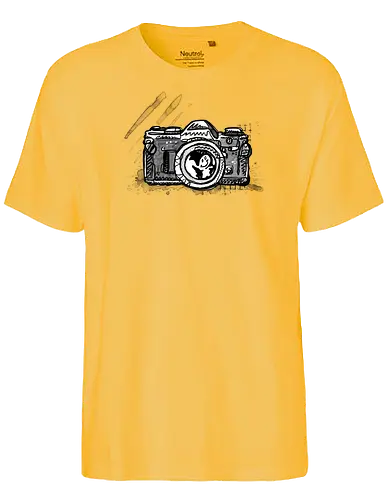 Tinte-Kamera - Happy Shooting, fotografie, kamera, poComicast - Fairtrade T-Shirt