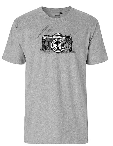 Tinte-Kamera - Happy Shooting, fotografie, kamera, poComicast - Fairtrade T-Shirt
