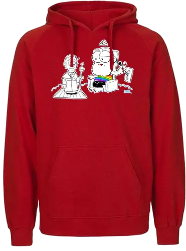 Pride God - Herrmann Comix, comic, pride, lgbt, gay pride, Papst - Fairtrade Hoodie