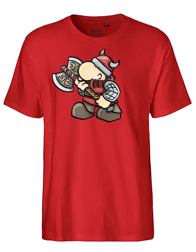 Kleine Helden - Zwerg - Kleine Helden, zwerg, rpg, pen and paper, fantasy, dwarf, Axe, axt - Fairtrade T-Shirt