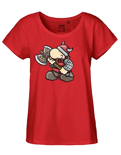 Kleine Helden - Zwerg - Kleine Helden, zwerg, rpg, pen and paper, fantasy, dwarf, Axe, axt - Fairtrade Girl Shirt