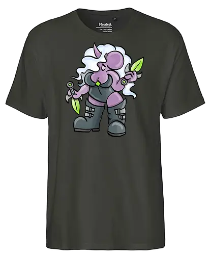 Kleine Helden - Drow - Kleine Helden, fantasy, rpg, DROW, pen and paper - Fairtrade T-Shirt