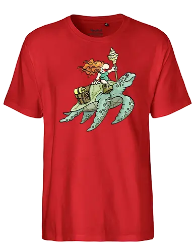 KLEINE HELDEN - Begleiter - Schildkröte - Kleine Helden, fantasy, rpg, pen and paper, turtle - Fairtrade T-Shirt