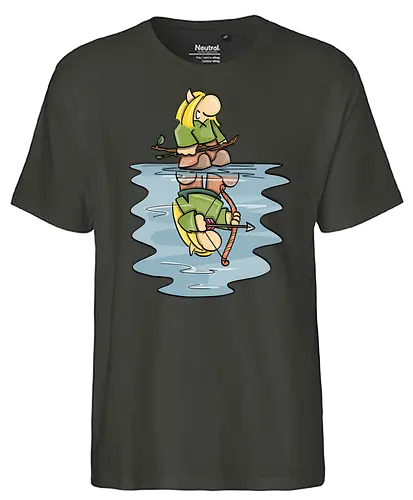 KLEINER ELF TRAUM - Kleine Helden, fantasy, rpg, bow, bogenschütze - Fairtrade T-Shirt