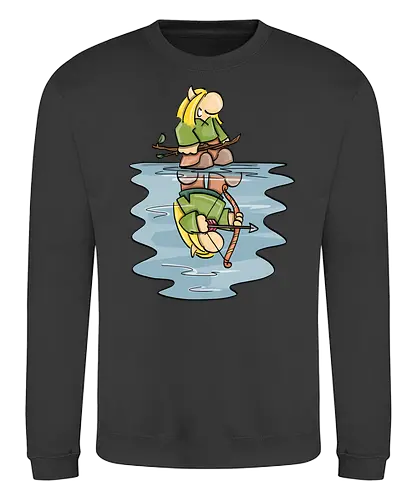 KLEINER ELF TRAUM - Kleine Helden, fantasy, rpg, bow, bogenschütze - Sweatshirt