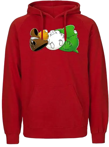 NichtlusDICK - Joscha Sauer, Nicht Lustig, comic, Nichtlustig, tod, Lemming, yeti, dino, Joscha - Fairtrade Hoodie
