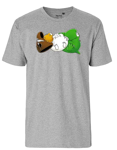 NichtlusDICK - Joscha Sauer, Nicht Lustig, comic, Nichtlustig, tod, Lemming, yeti, dino, Joscha - Fairtrade T-Shirt