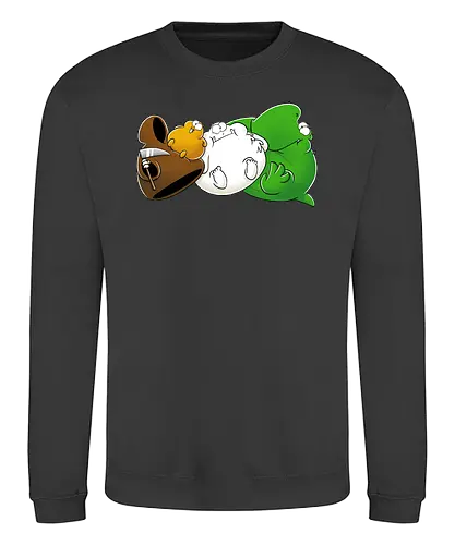 NichtlusDICK - Joscha Sauer, Nicht Lustig, comic, Nichtlustig, tod, Lemming, yeti, dino, Joscha - Sweatshirt