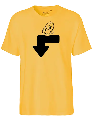 This Way Down - Joscha Sauer, Joscha, Nicht Lustig, comic, Lemming, This way down, Nichtlustig - Fairtrade T-Shirt