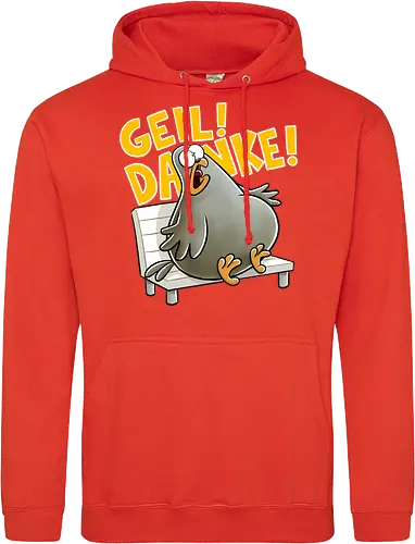 Geil! Danke! Taube!