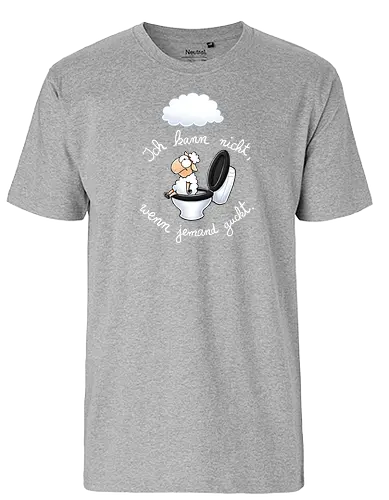 Kann nicht! - Joscha Sauer, schaf, Nichtlustig, Nicht Lustig, Joscha, klo, Kann nicht, wolke - Fairtrade T-Shirt