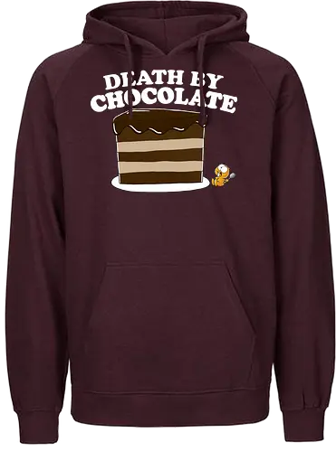DEATH BY CHOCOLATE - Lemming, Nichtlustig, Joscha Sauer, Chocolate, kuchen - Fairtrade Hoodie