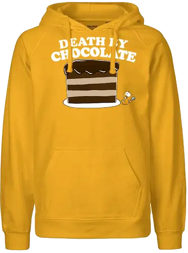 DEATH BY CHOCOLATE - Lemming, Nichtlustig, Joscha Sauer, Chocolate, kuchen - Fairtrade Hoodie