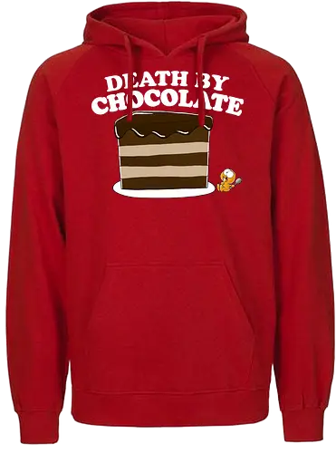DEATH BY CHOCOLATE - Lemming, Nichtlustig, Joscha Sauer, Chocolate, kuchen - Fairtrade Hoodie