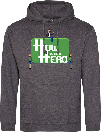 How to be a Hero - Howky trägt Logo