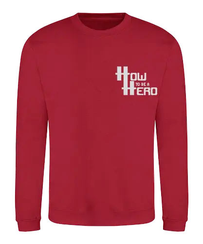 How to be a Hero - Sticklogo - htbah, rpg, rollenspiel, pen and paper, würfel, hauke - Sweatshirt
